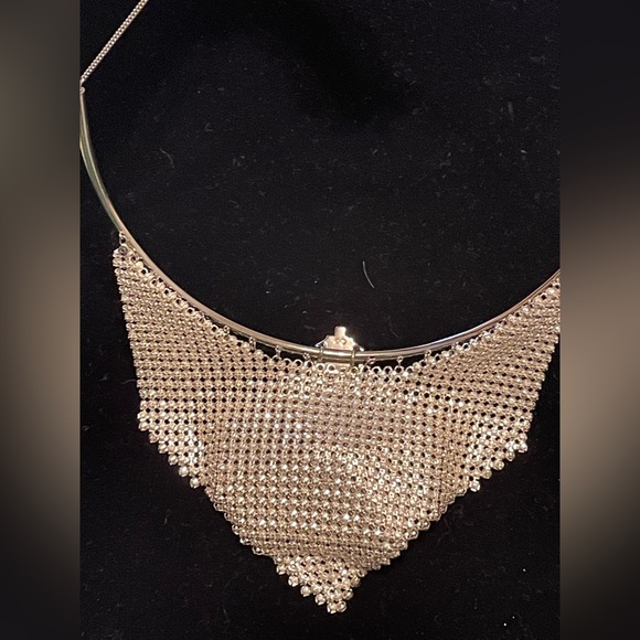 Swarovski Silver and Blue Statement Necklace - Picture 8 of 8